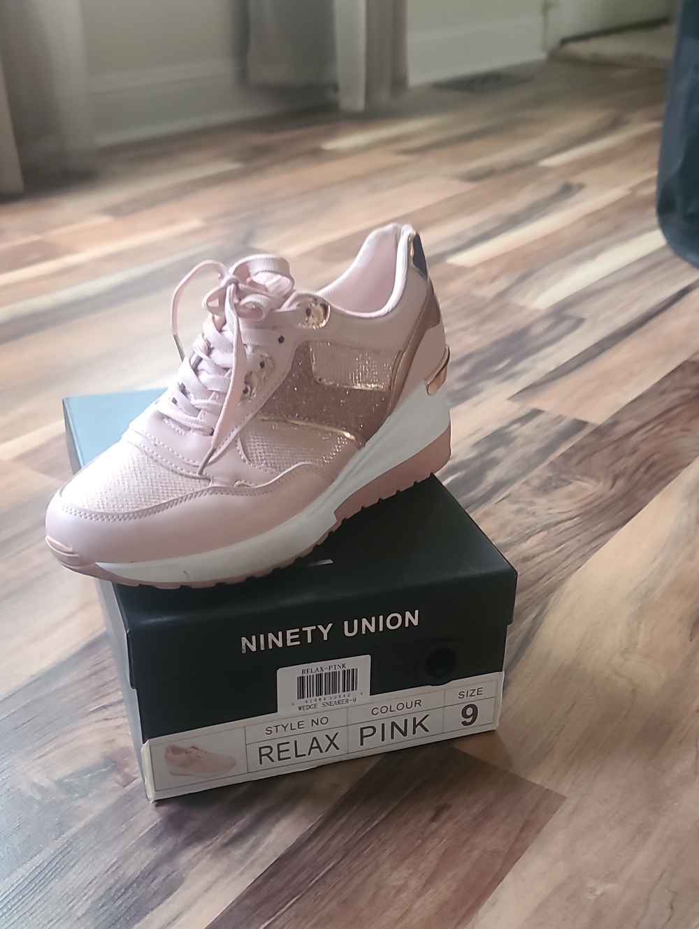 Ninety Union Relax Pink Women's Platform Sneakers
